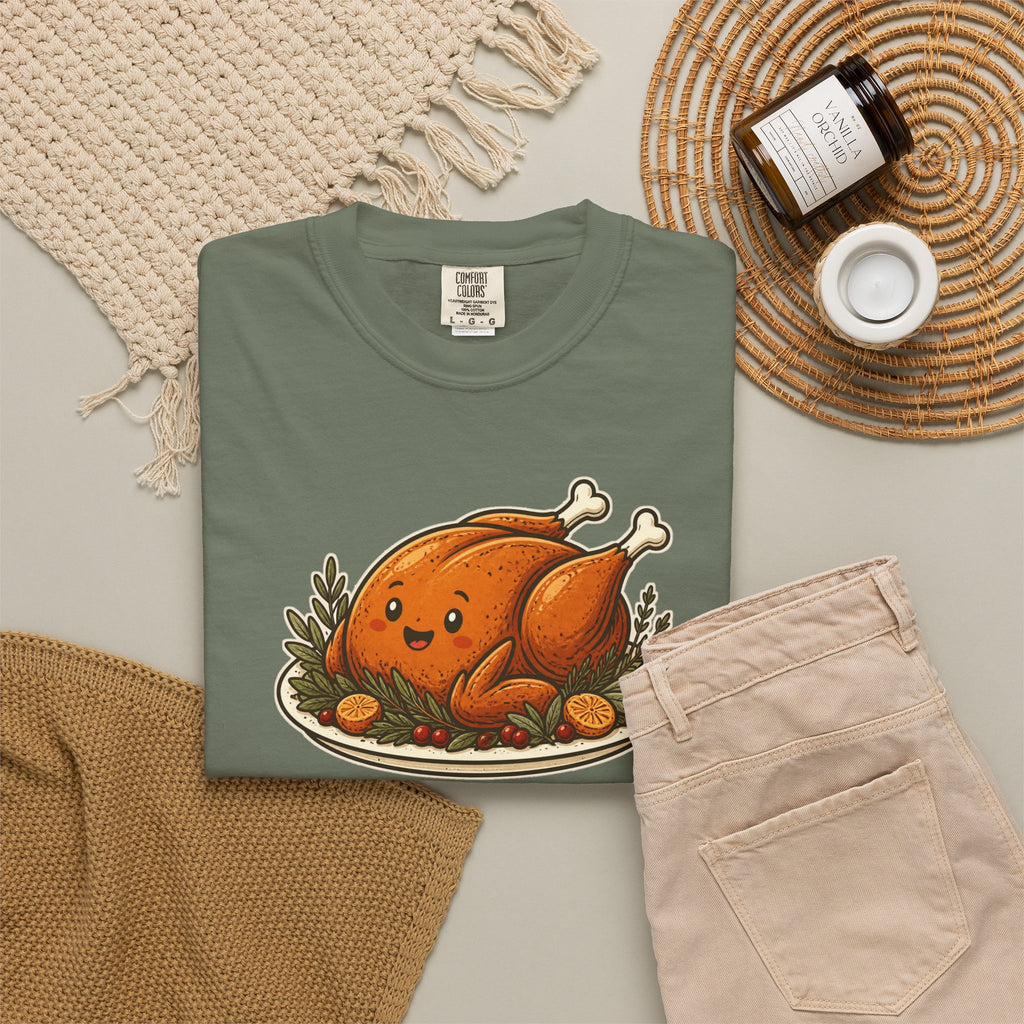 Team Turkey Thanksgiving Family Matching Comfort Colors Tee, Funny Thanksgiving Shirt