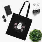 Vintage Ghost Florals Halloween Tote