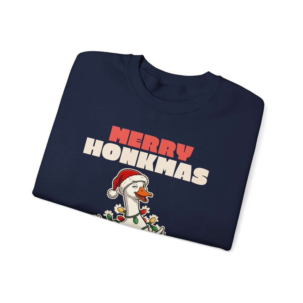 Merry Honkmas Funny Christmas Goose Sweatshirt, Funny Christmas Gift