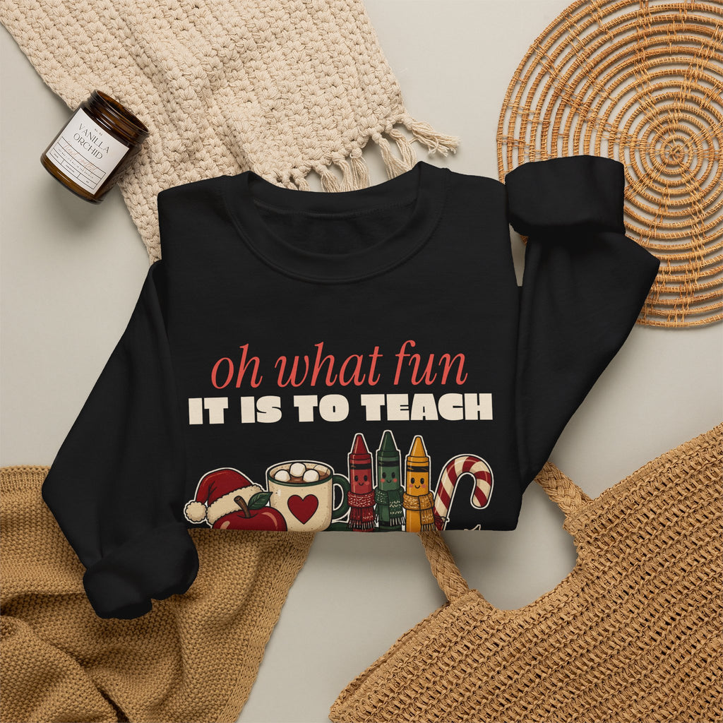 Oh What Fun It Is to Teach Teacher Christmas Sweatshirt, Teacher Christmas Gift
