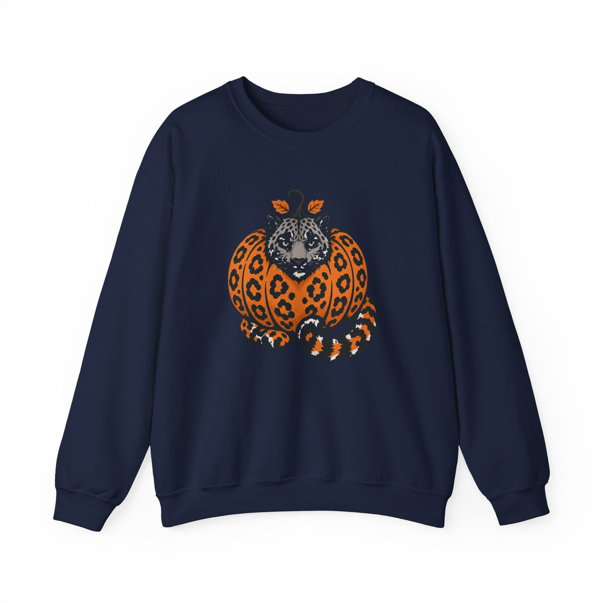 Snow Leopard Pumpkin Halloween Sweatshirt
