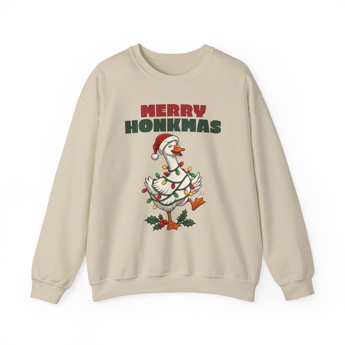 Merry Honkmas Funny Christmas Goose Sweatshirt, Funny Christmas Gift