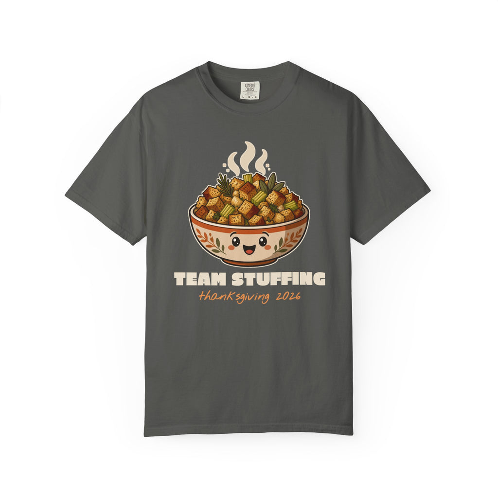 Team Stuffing Thanksgiving Family Matching Comfort Colors Tee, Funny Thanksgiving Shirt