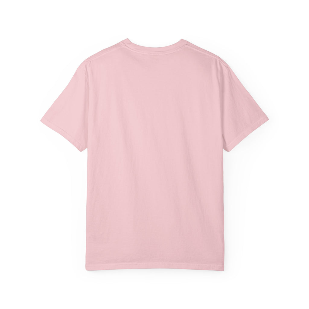 Coquette Bow Christmas Tree Comfort Colors Tee, Pink Christmas Gift for Her