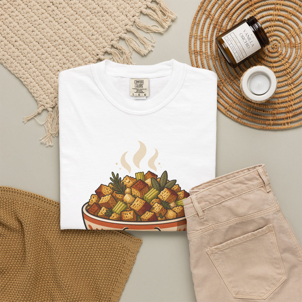 Team Stuffing Thanksgiving Family Matching Comfort Colors Tee, Funny Thanksgiving Shirt