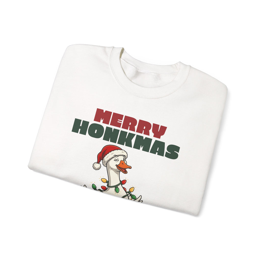 Merry Honkmas Funny Christmas Goose Sweatshirt, Funny Christmas Gift