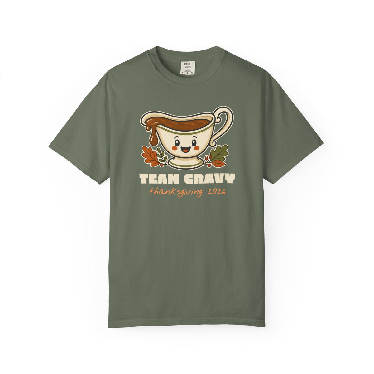 Team Gravy Thanksgiving Family Matching Comfort Colors Tee, Funny Thanksgiving Shirt