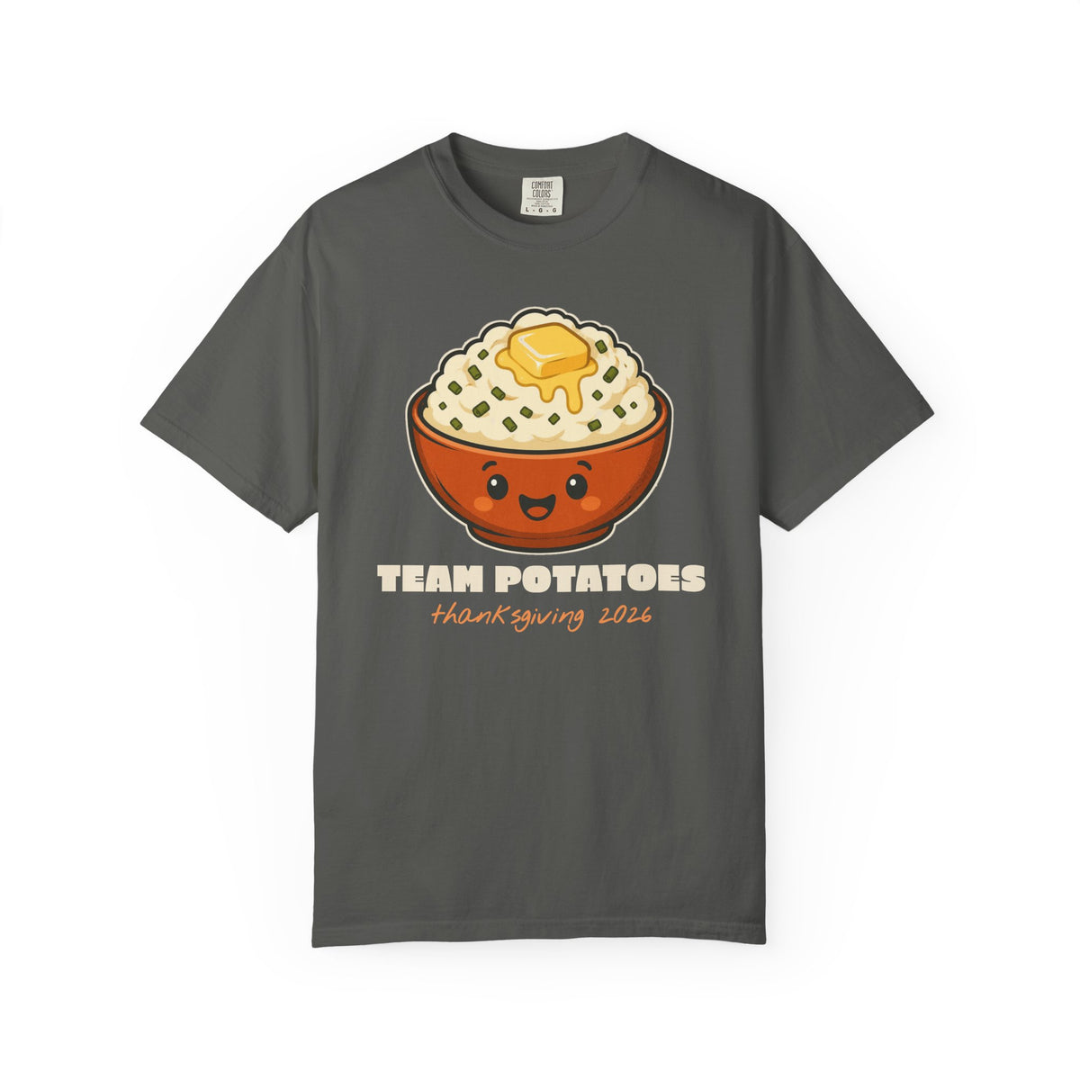 Team Potatoes Thanksgiving Family Matching Comfort Colors Tee, Funny Thanksgiving Shirt