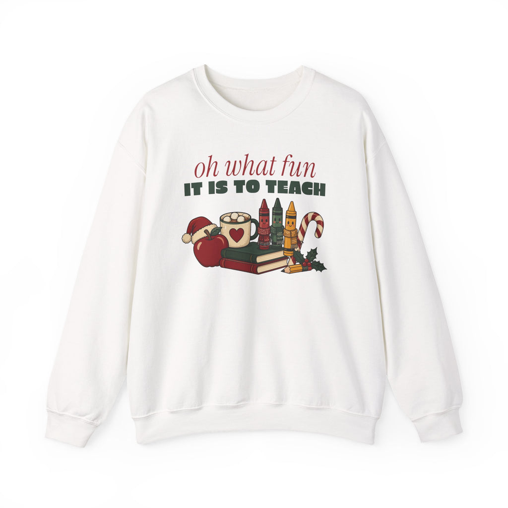Oh What Fun It Is to Teach Teacher Christmas Sweatshirt, Teacher Christmas Gift