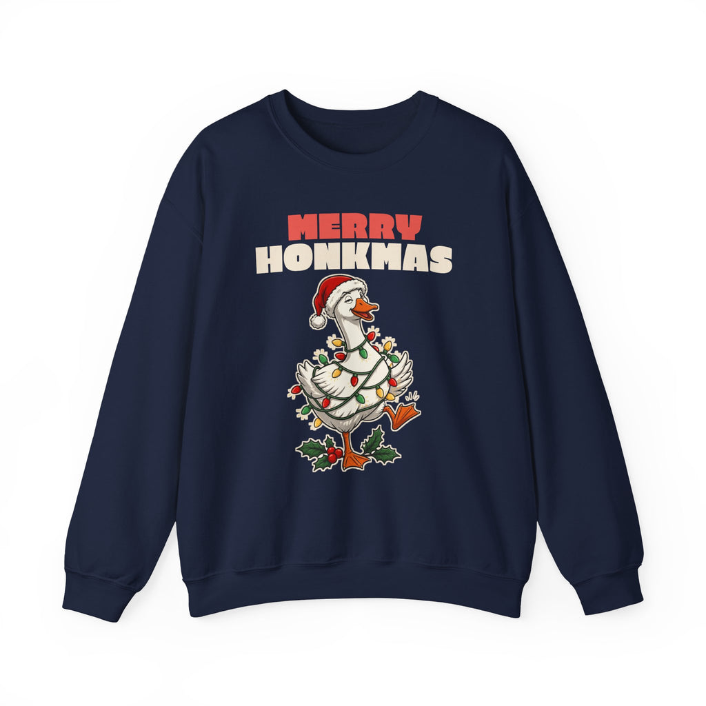 Merry Honkmas Funny Christmas Goose Sweatshirt, Funny Christmas Gift