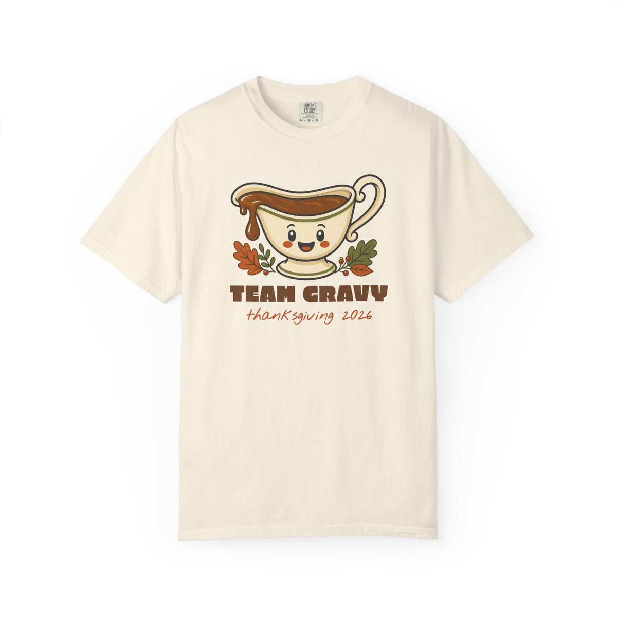 Team Gravy Thanksgiving Family Matching Comfort Colors Tee, Funny Thanksgiving Shirt