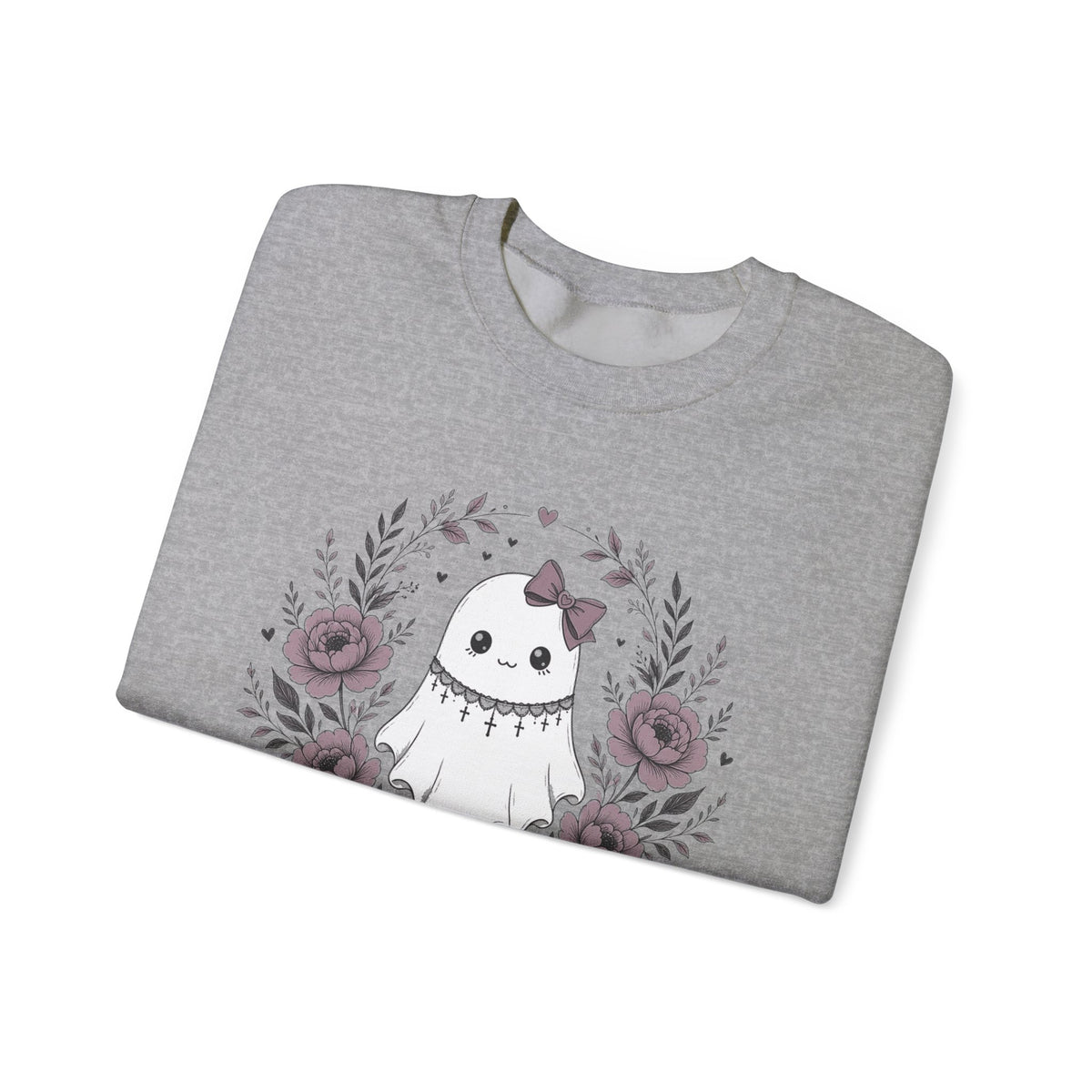 Vintage Ghost Florals Halloween Sweatshirt