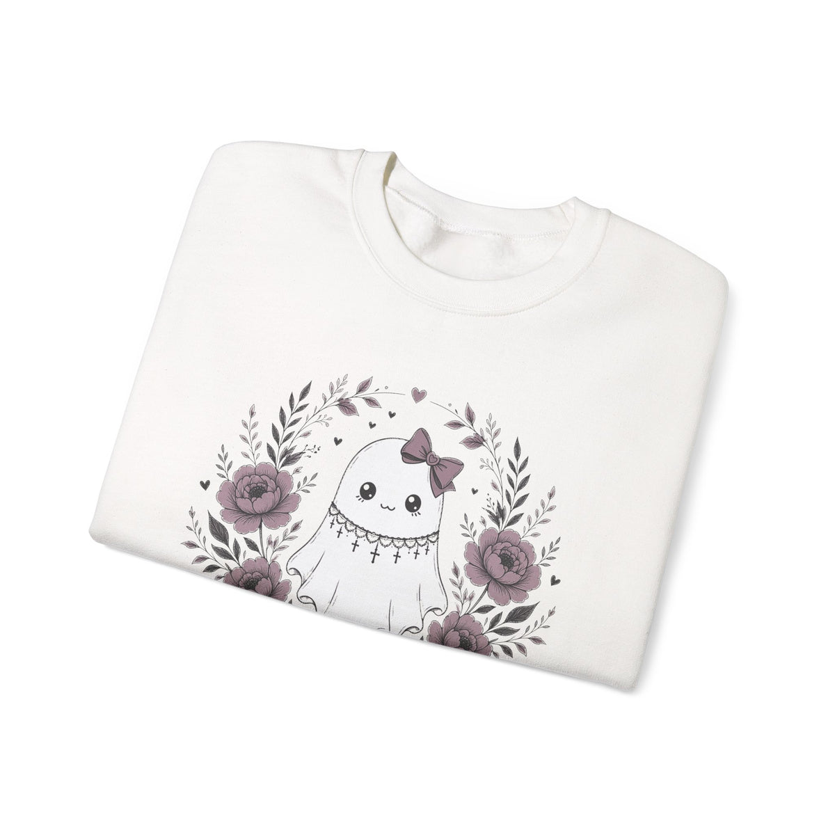 Vintage Ghost Florals Halloween Sweatshirt