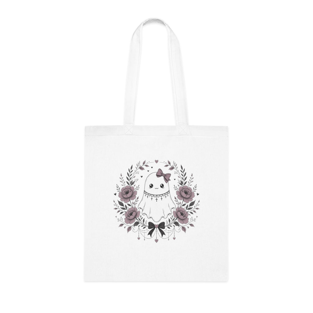 Vintage Ghost Florals Halloween Tote